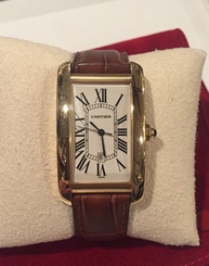 XL CARTIER TANK AMERICAINE 18K YELLOW GOLD Retail:$15,800 1740