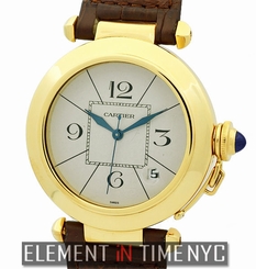 Cartier Pasha 18k Yellow Gold 38mm Automatic Silver Dial