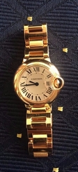 Ballon Bleu De Cartier Watch 28mm 18K Pink Gold Sapphire W69002Z2 7612456339837