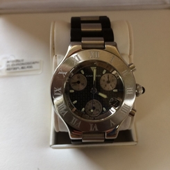 Cartier 21 Chronoscaph Quartz Movement  W10125U2 Wrist Watch for Men/Woman 7612456167706