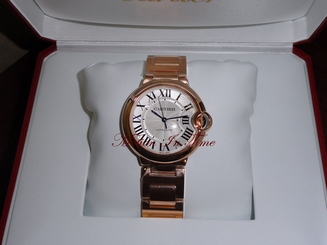 Cartier Ballon Bleu Medium 18kt Rose Gold Automatic 36.6mm Ref # W69004Z2 7612456339936