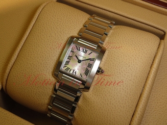 Cartier Tank Francaise Ladies Special Edition "Double C" Silver Dial - W51031Q3