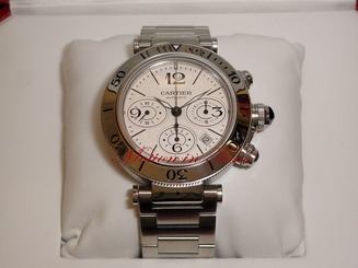 Cartier Pasha Seatimer Chronograph Automatic Ref#W31089M7 Stainless Steel 42.5mm 7612456340758