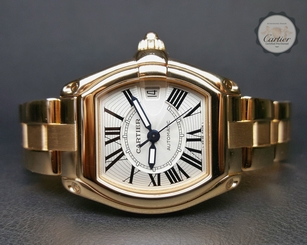 Cartier Roaster 18k Yellow Gold on Bracelet in Excellent Condition Large Size