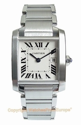 CARTIER Tank Francaise Midsize Medium Steel Watch W51011Q3 Box/Papers/Warranty 7612456170782