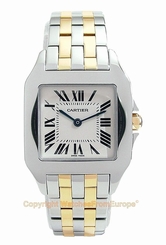 CARTIER Santos Demoiselle Large Steel/18k Watch W25067Z6 Box/Papers Retail $7200 845960022170
