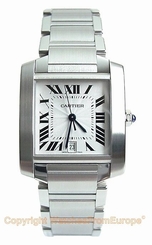 CARTIER Tank Francaise Automatic Large Steel Watch W51002Q3 Box/Papers/Warranty 7612456002229