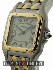 Cartier Panthere 18k Yellow Gold/Stainless Steel 27mm Silver Dial W25028B6 1847