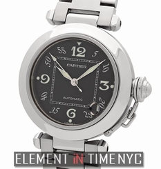 Cartier Pasha C 35mm Stainless Steel Black Dial Automatic W31043M7