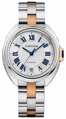 Cartier Cle de Cartier W2CL0004 Steel and 18k Rose Gold Automatic Ladies Watch