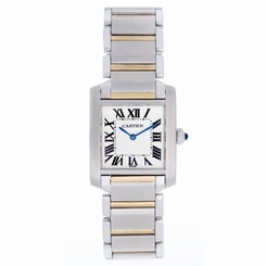 Cartier Tank Francaise Midsize Men's or Ladies 2-Tone Steel & Gold Watch W51006Q