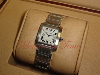 Cartier Tank Francaise Medium Ladies, Silver Dial - Steel, Ref # W51011Q3