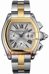 Cartier Roadster Chronograph Automatic 18kt Gold & Steel Two-Tone Ref# W62027Z1 717449269898