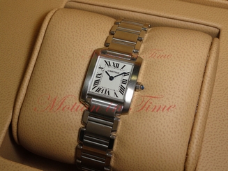 Cartier Tank Francaise Ladies, Silver Dial - Stainless Steel, Ref # W51008Q3