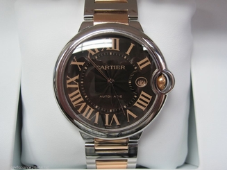 Cartier Ballon Bleu Large Model (Chocolate), Automatic, Ref # W6920032 - TwoTone 7612456621017