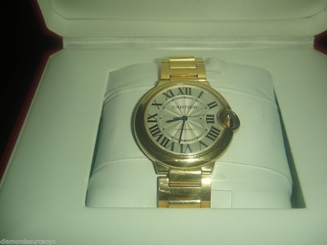Cartier Ballon Bleu 36mm w69003z2 18kt Yellow Gold Polished Pre-owned 7612456339929