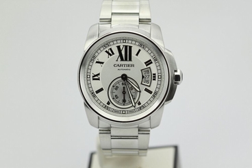 Cartier Calibre Silver Dial W7100015 on Bracelet 7612456709036
