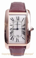 CARTIER Tank Americaine Large Automatic 18kt RG W2609156 Box/Papers/Warranty