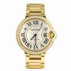Cartier Ballon Bleu Medium Size Diamond Automatic 18K Yellow Gold, Ref. WE9004Z3