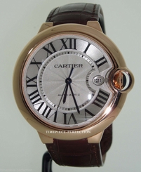 Cartier Ballon Bleu 18k Rose Gold Large Size w6900651 Mens Watch