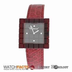 Authentic Ladie's Chopard Be Mad 12/7780 Red Resin Limited Diamond Quartz Watch
