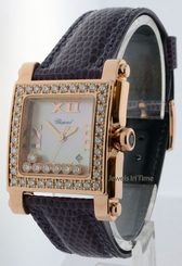 Chopard Happy Sport 18k Rose Gold &amp; Diamond MOP Womens Quartz Watch 27/5321