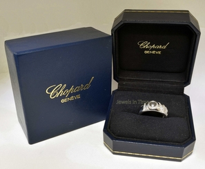 Chopard Happy Diamond Love Ring 18k White Gold Love Ring 7.5 82/2898