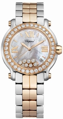 Chopard Happy Sport Medium 36mm Steel & Gold Women's Watch 278488-6001