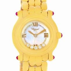 Chopard Happy Sport Yellow Gold Floating Diamonds Watch 27/6150-21