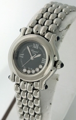 Chopard Happy Sport Classic with 5 Floating Diamonds 25mm ladies watch.