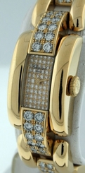 Chopard La Strada All Diamond 18k Yellow Gold ladies 94gm watch.