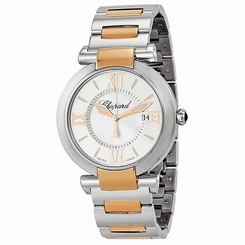  Chopard Imperiale Silver Dial 18k Rose Gold and Steel Ladies Watch 388532-6002