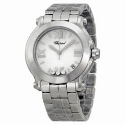 Chopard Happy Sport White with Diamonds Dial Ladies Watch 278477-3013