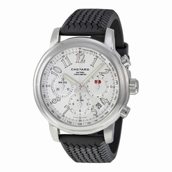 Chopard Mille Miglia Automatic Chronograph Silver Dial Black Rubber Mens Watch 847988020787
