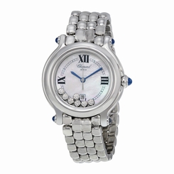 Chopard Happy Sport Mother of Pearl Floating Diamond Dial Ladies Watch 722630249764