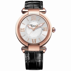 CHOPARD WOMEN'S IMPERIALE 36MM BROWN LEATHER BAND QUARTZ WATCH 384221-5001
