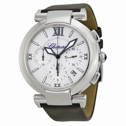 Chopard Mens Imperiale Silver White MOP Guilloche Automatic Watch 388549-3001