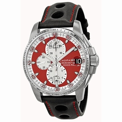 Chopard Mille Miglia Gran Turismo Red Dial Chronograph Automatic Black Leather