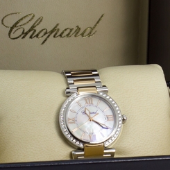 Chopard Imperiale Steel Rose Gold Diamond Bezel Automatic Watch 388531-6004 MOP 845960059947