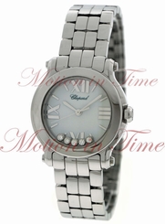 Chopard Happy Sport II Round 30mm, White Dial - Steel, Ref # 278509-3002