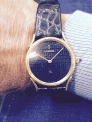 18K SOLID Yellow Gold CORUM with Original Buckle, UNISEX watch
