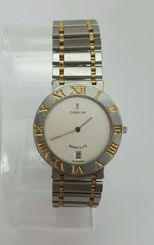 Corum Romvls Model #: 43.903.21 Steel 18k Gold QUARTZ Date Mens Watch $1199. obo