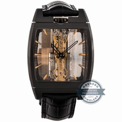 Corum Golden Bridge 313.165.95/0001 Auto 51mm Titanium Skeleton Mens Strap Watch