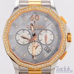 Corum Admiral's Cup Legend Chrono 38mm Steel/Red Gold Diamonds Ladies' Watch