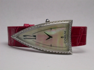 CORUM 024.941.47 ROCKET STAINLESS STEEL MOP 1.55CT TCW DIAMOND QTZ WOMENS WATCH