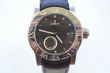 CORUM ROMULUS ROMVLVS 02.0001 STEEL POWER RESERVE AUTOMATIC WATCH