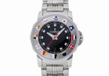 Pre-Owned CORUM Admiral's Cup 039.430.20 Ladies Black Quartz Watch, MD