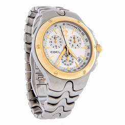  Ebel Sport Wave Mens 2T 18K Bracelet Watch 1251K51/6711