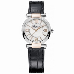 CHOPARD WOMEN'S IMPERIALE 28MM BLACK LEATHER BAND QUARTZ WATCH 388541-6001 722382297723