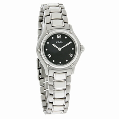 Ebel 1911 Series Ladies Black Diamond Dial Swiss Quartz Watch 9090211/15865P